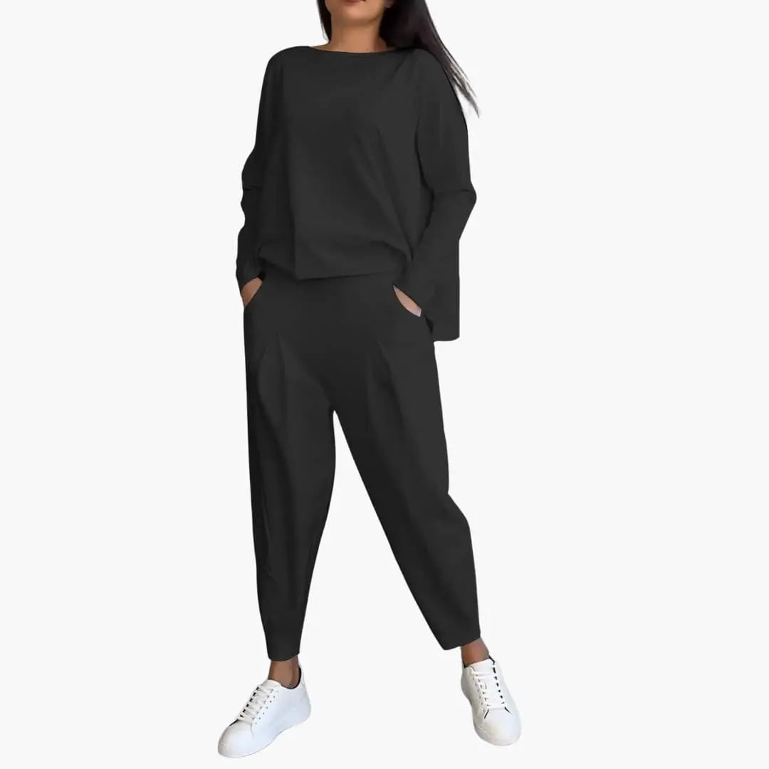 Thea | Round Neck Two-Piece Set