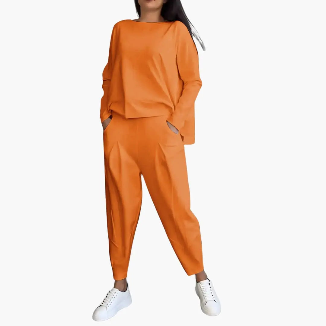 Thea | Round Neck Two-Piece Set