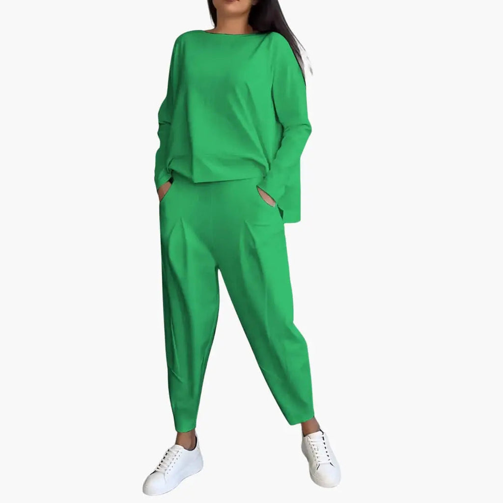 Thea | Round Neck Two-Piece Set