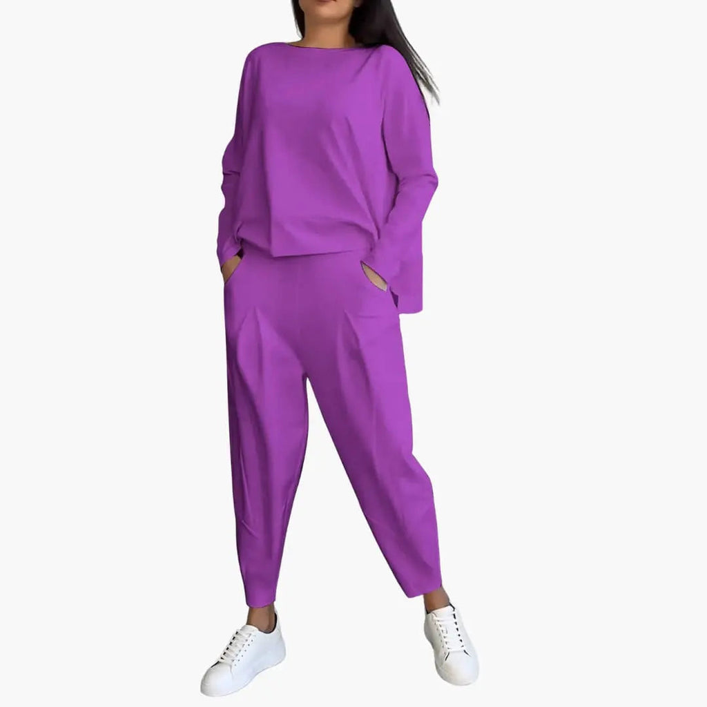 Thea | Round Neck Two-Piece Set