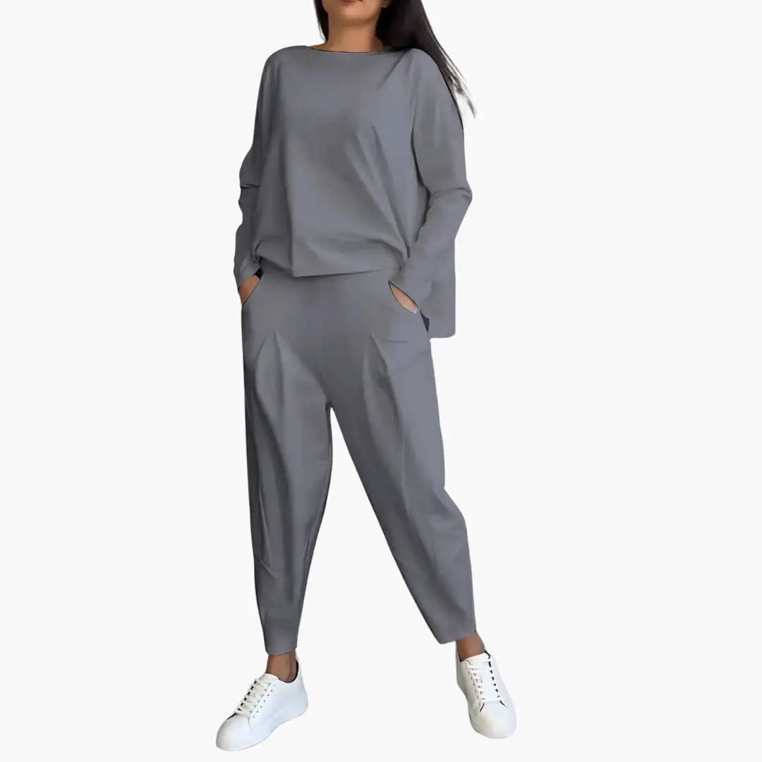 Thea | Round Neck Two-Piece Set