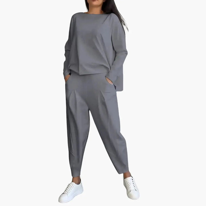 Thea | Round Neck Two-Piece Set