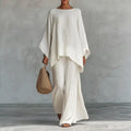 Christine | Two-Piece Set with Long-Sleeved Top and Wide-Leg Pants