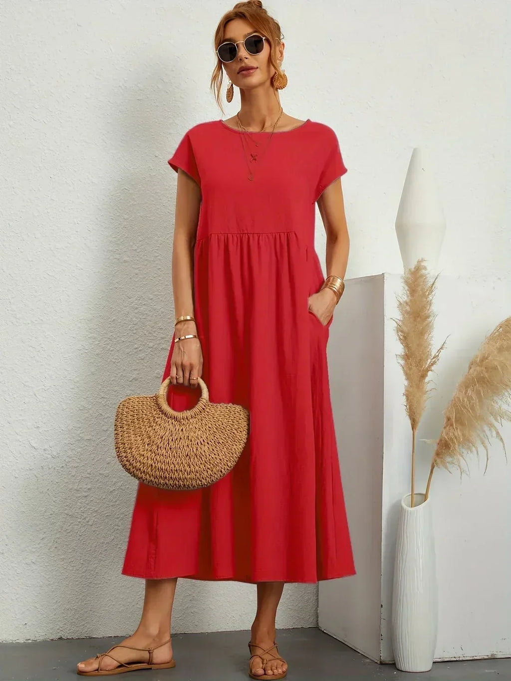 Ella™ | Flowing Midi Dress