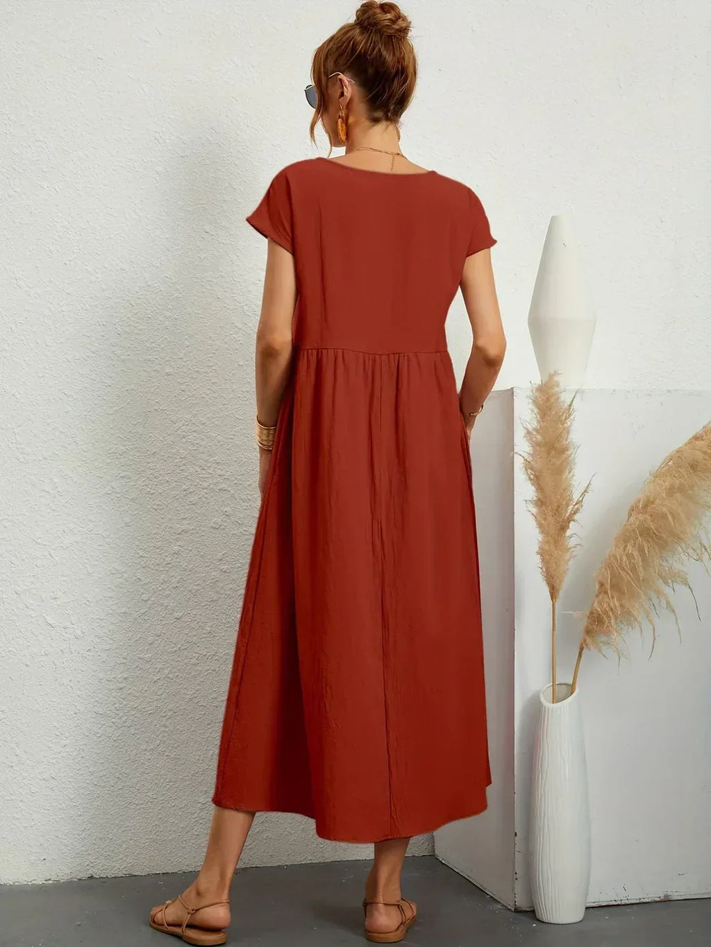 Ella™ | Flowing Midi Dress