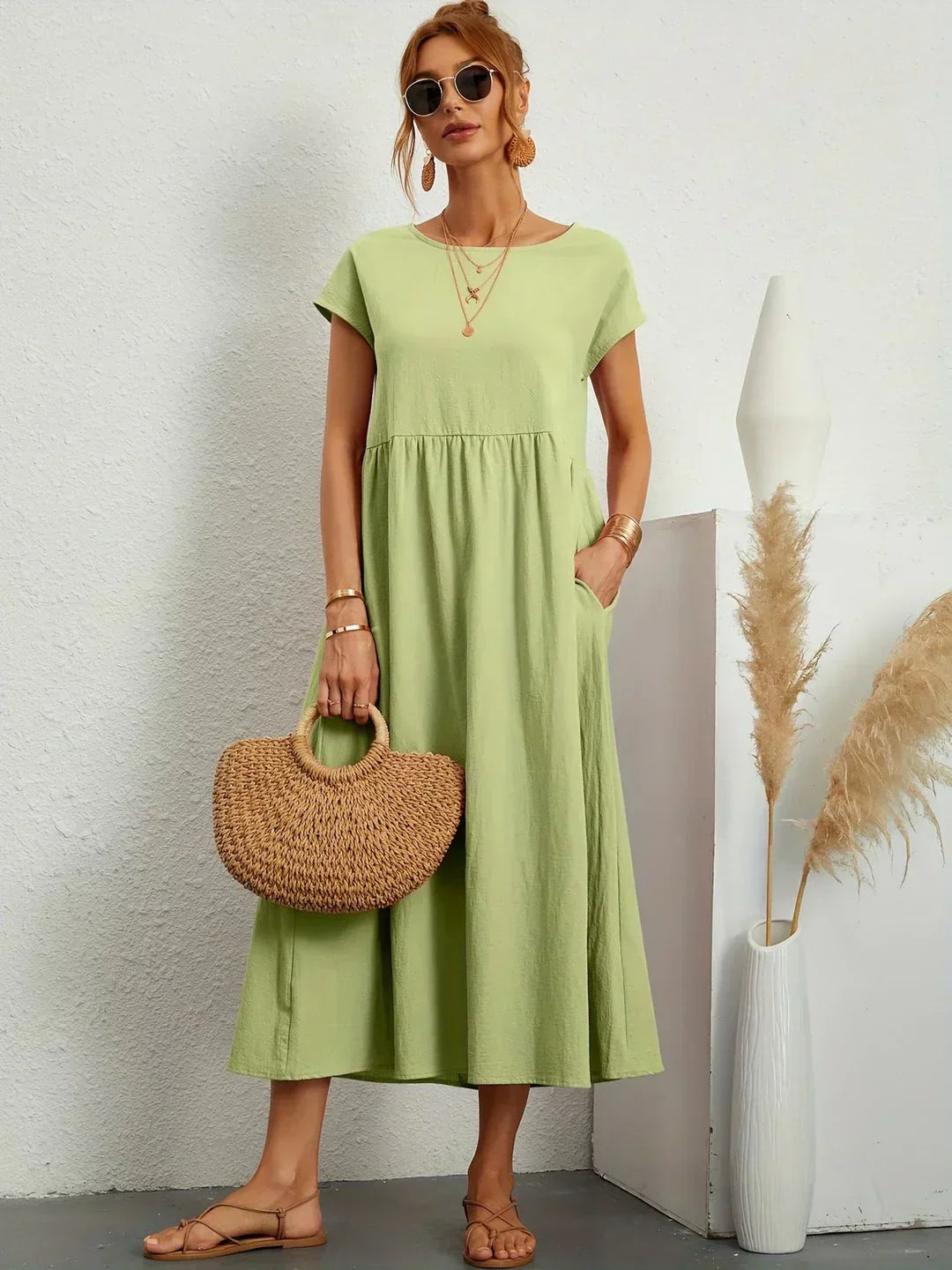 Ella™ | Flowing Midi Dress