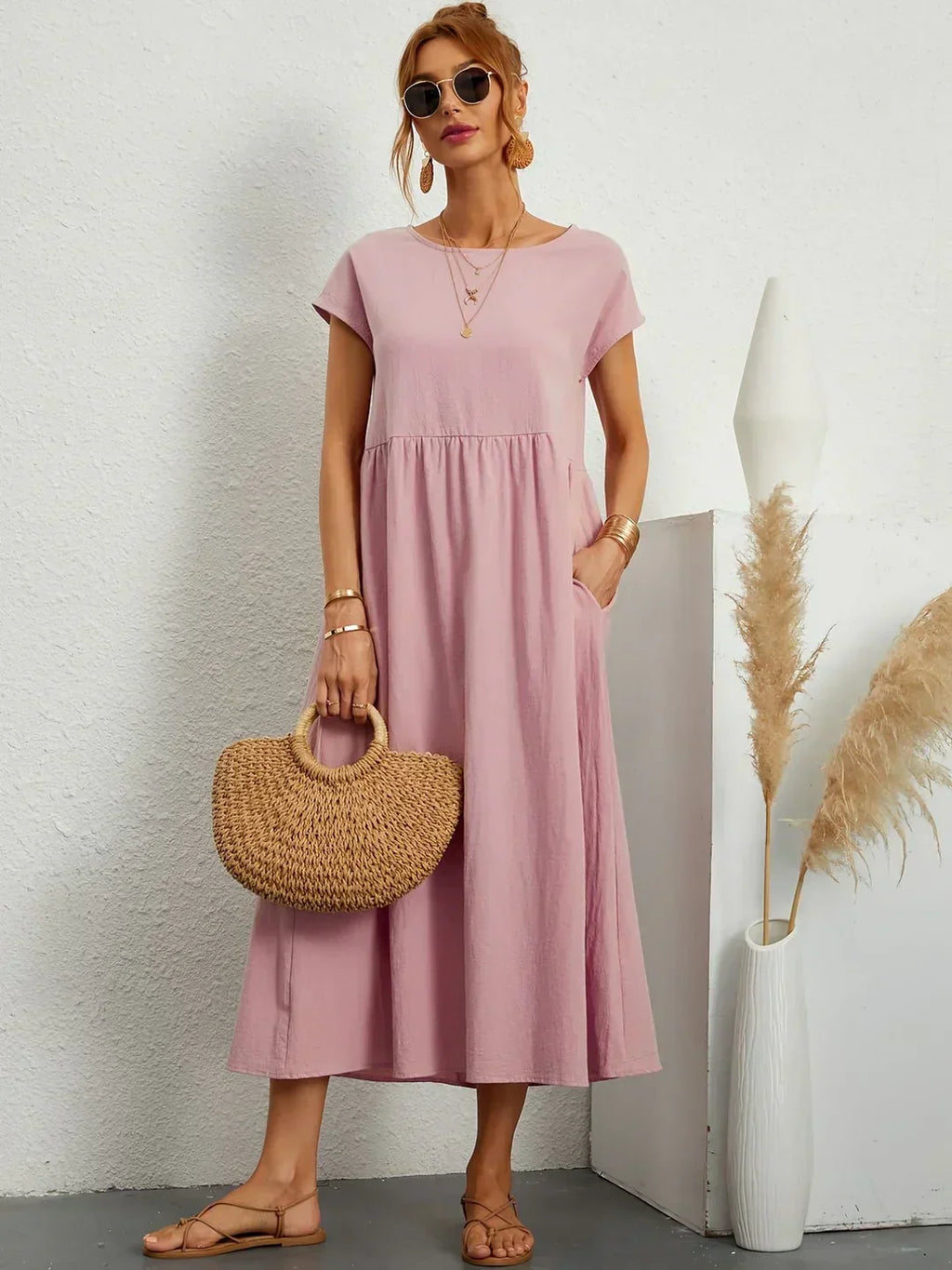 Ella™ | Flowing Midi Dress