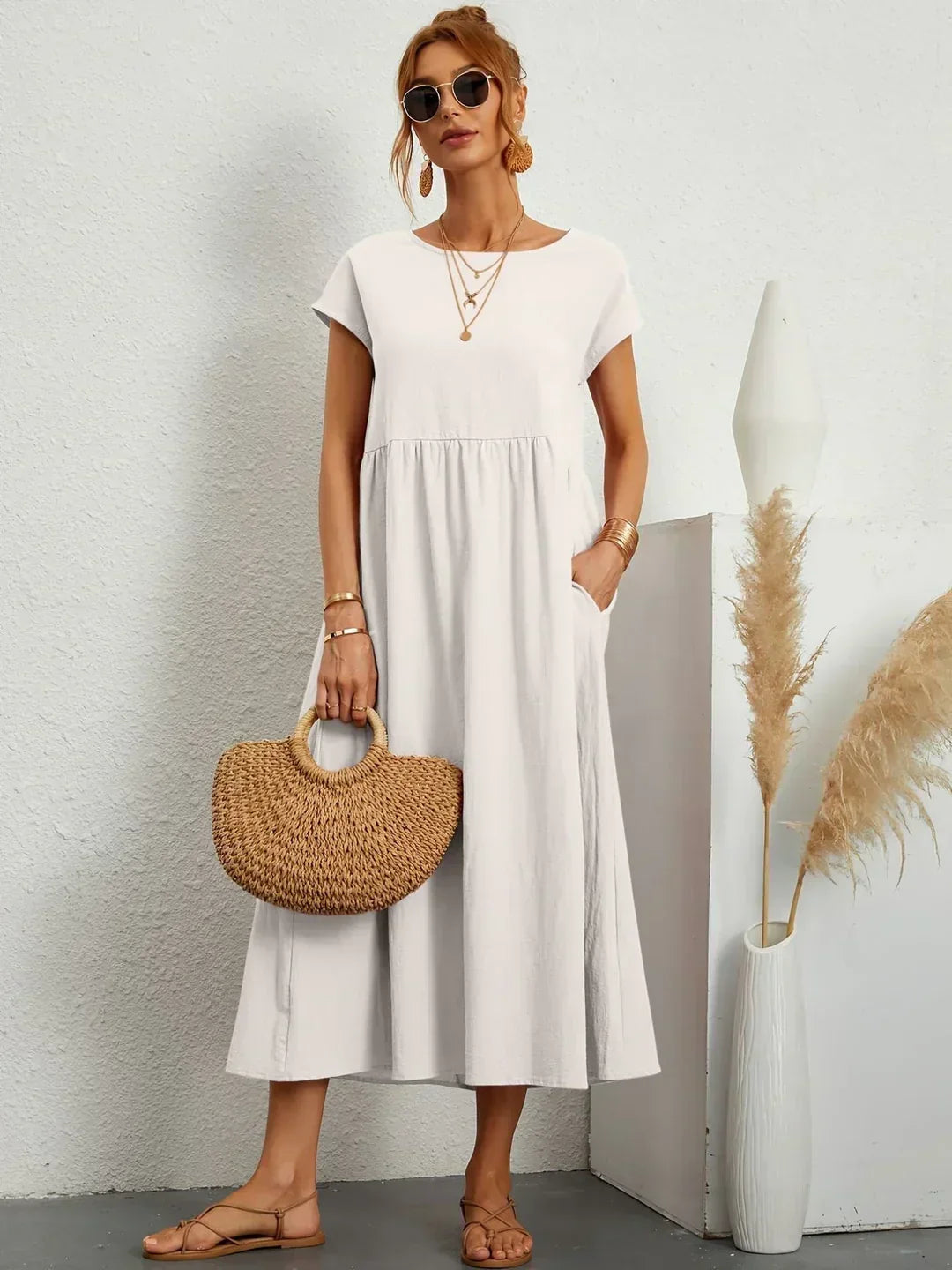 Ella™ | Flowing Midi Dress