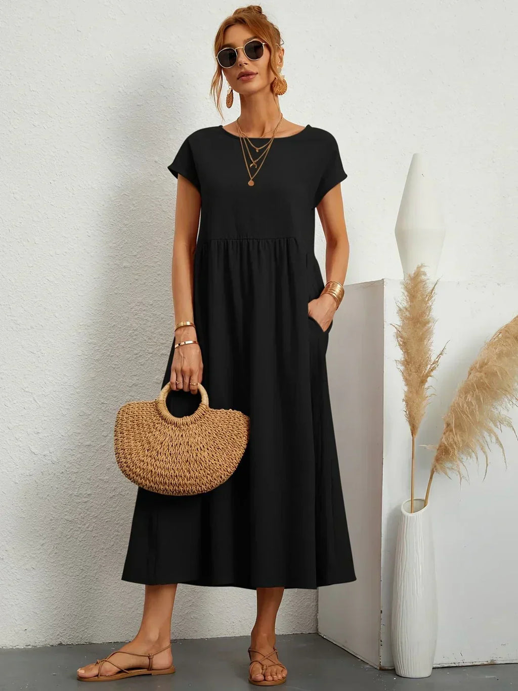 Ella™ | Flowing Midi Dress