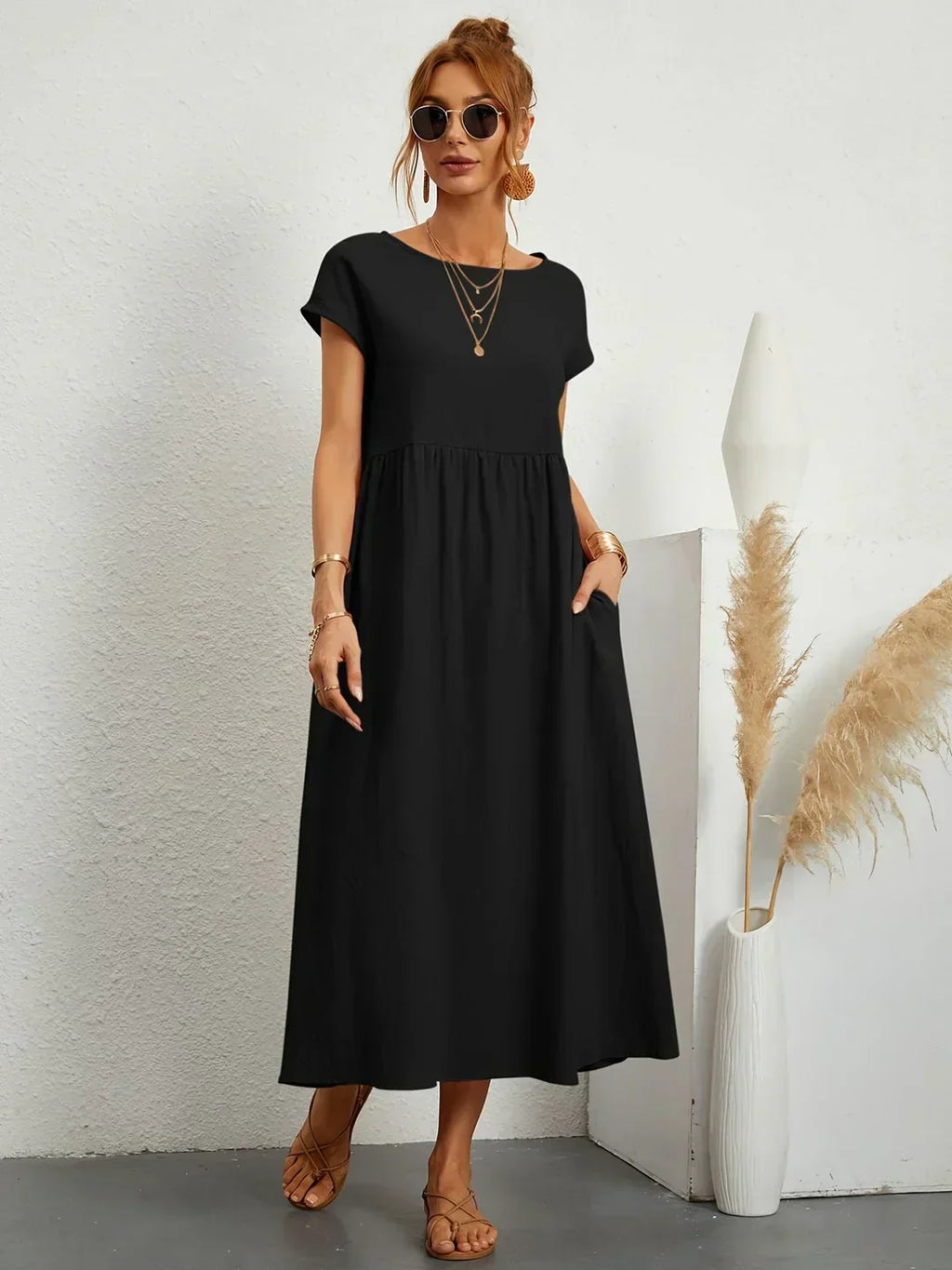 Ella™ | Flowing Midi Dress