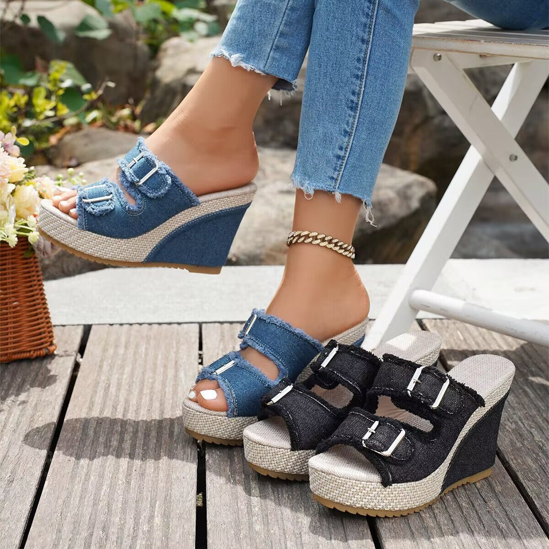 Fray |  Edge Wedge Sandals