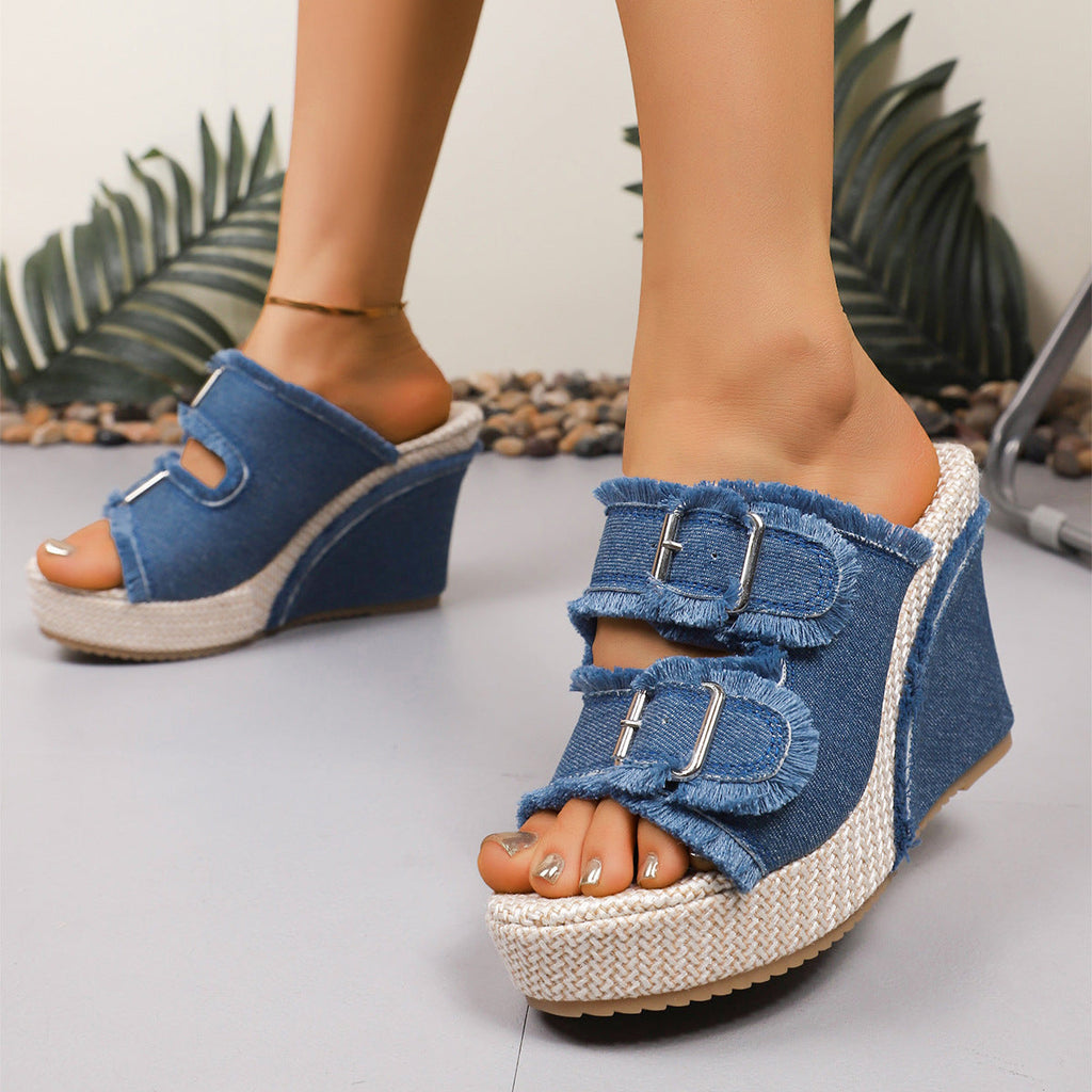 Fray |  Edge Wedge Sandals