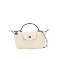 Mini Leather Crossbody Bag - White