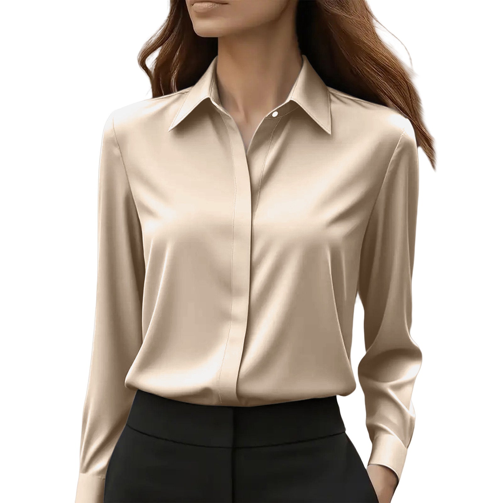 June | Women's Elegant Silk Blouse Timeless
