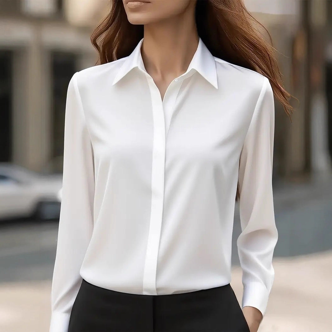 June | Women's Elegant Silk Blouse Timeless