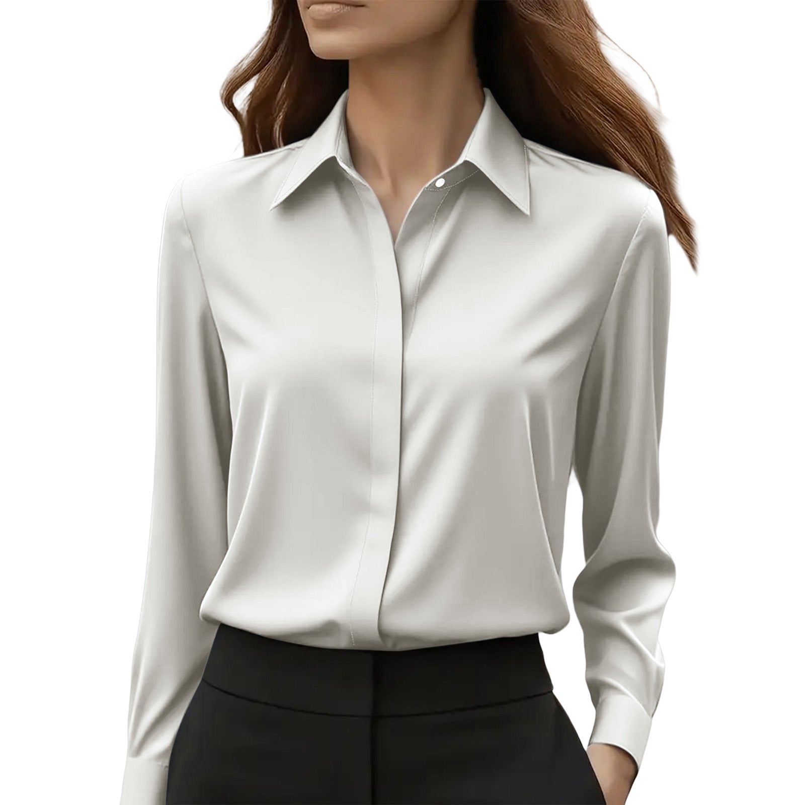June | Women's Elegant Silk Blouse Timeless