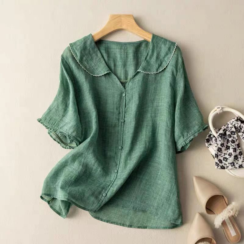 Kristi™ | Vintage Blouse with Button Detail
