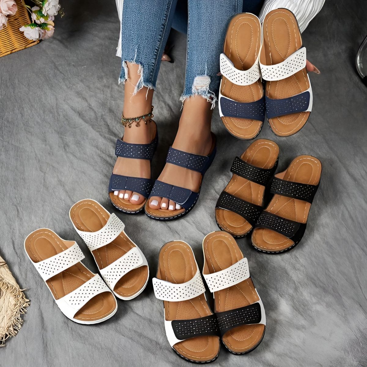 Lina - Elegant Orthopedic Sandals