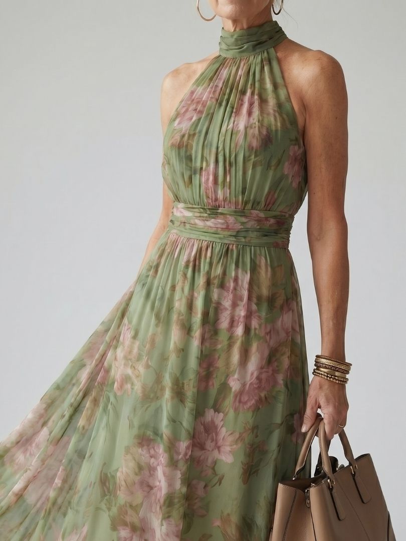 Kathrine | Halter Maxi Dress