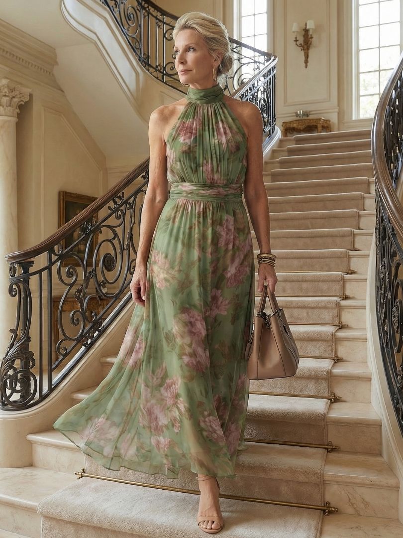 Kathrine | Halter Maxi Dress