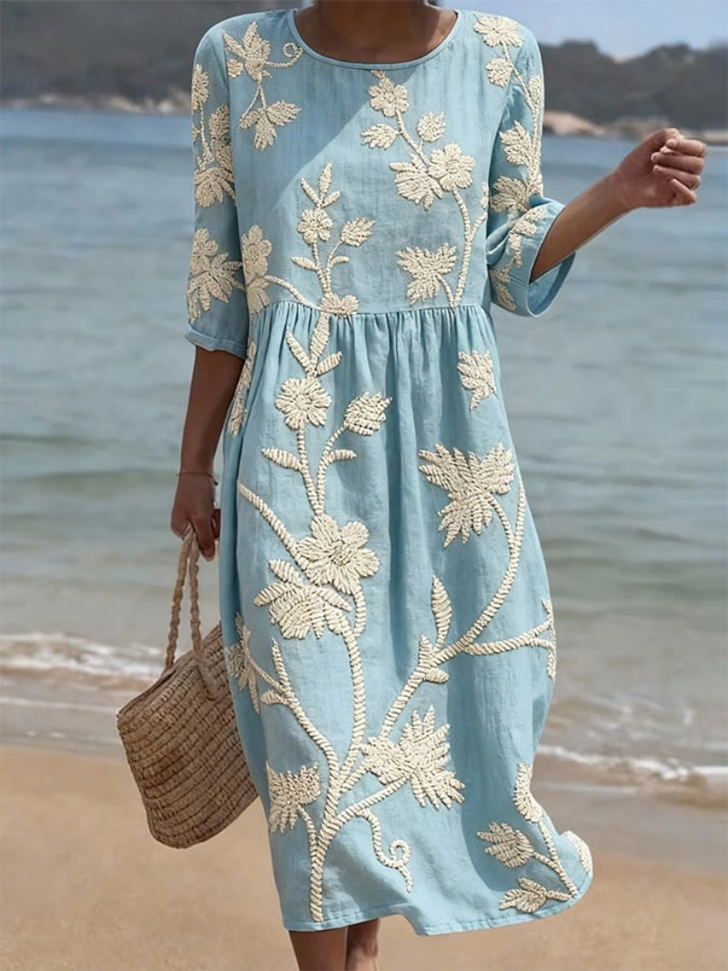Kerry | Embroidered Vintage Dress