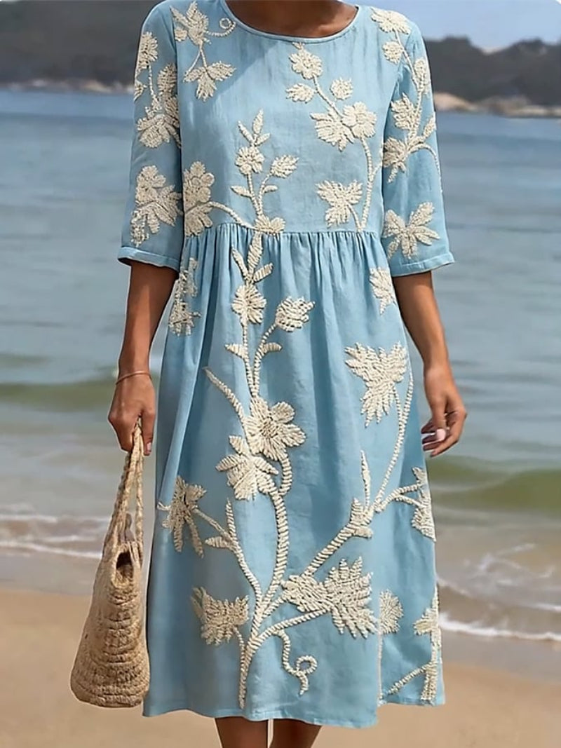 Kerry | Embroidered Vintage Dress