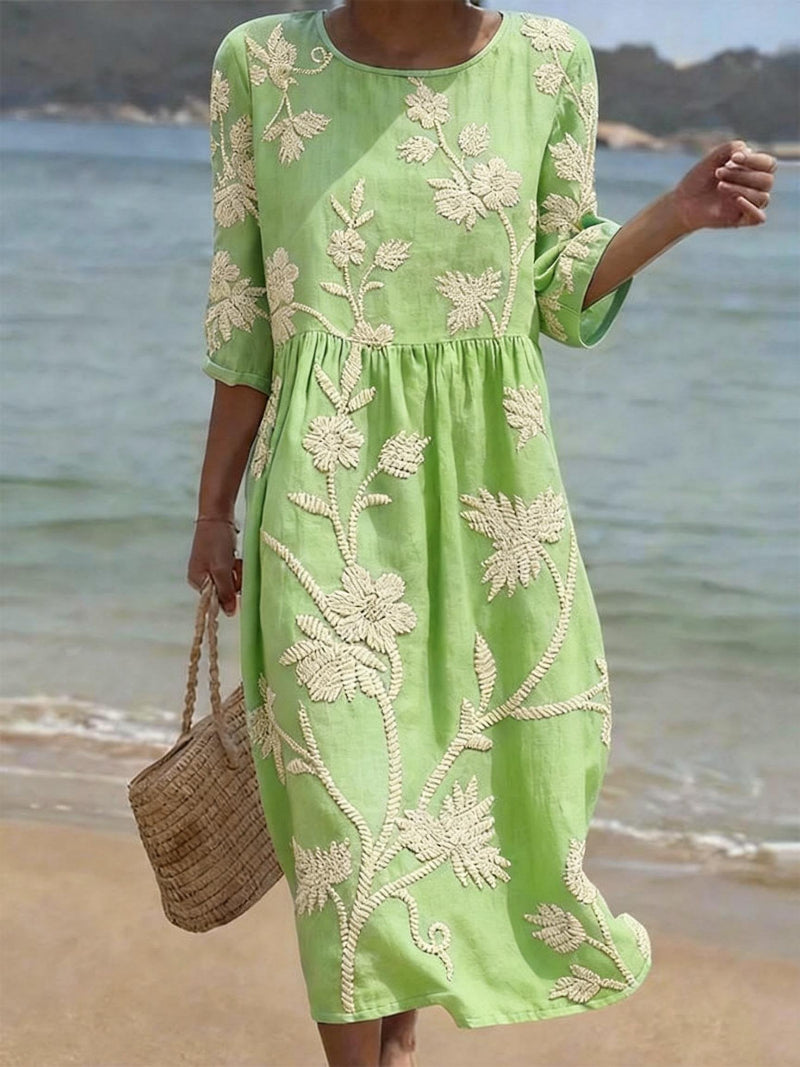 Kerry | Embroidered Vintage Dress