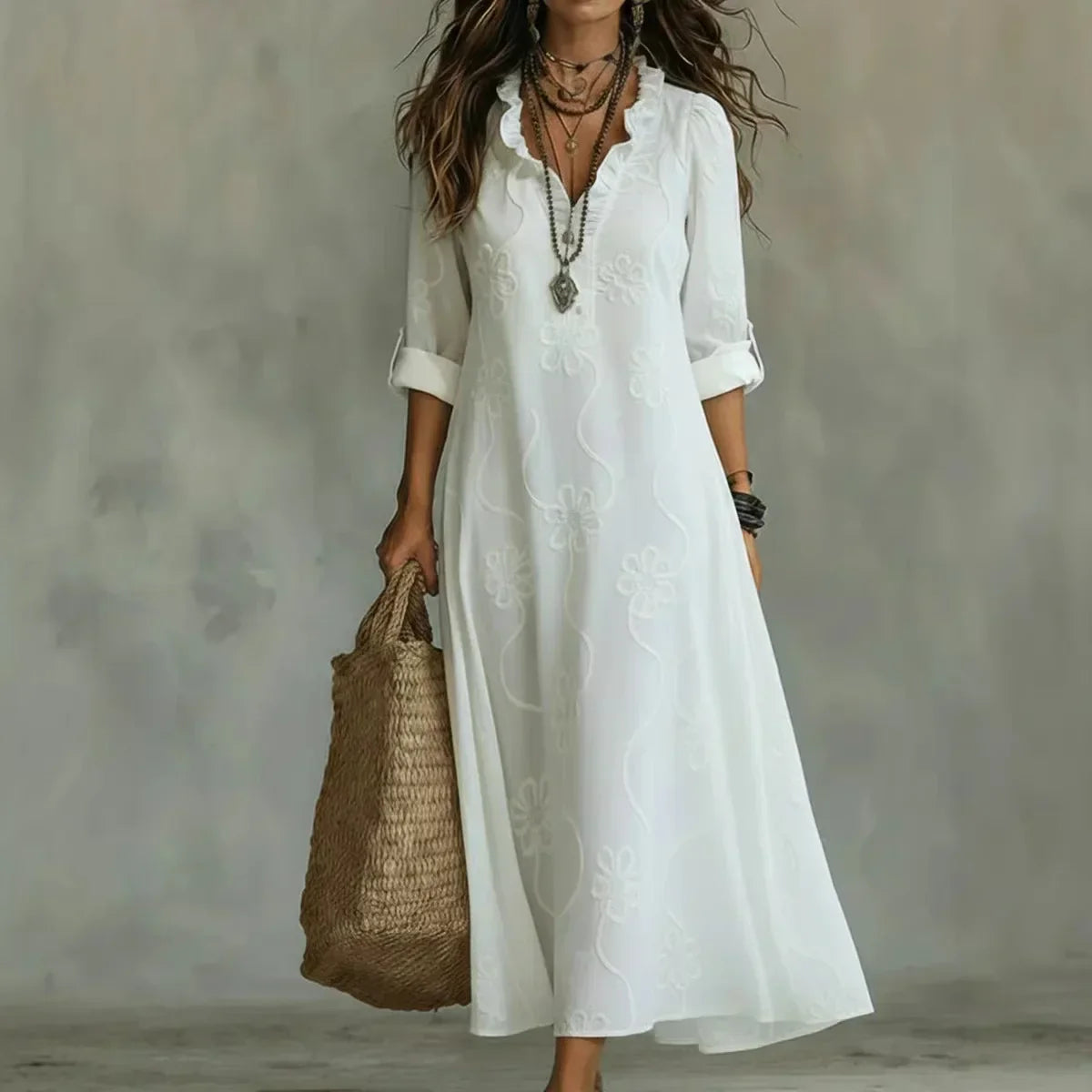 Sienna™ | Tummy-Covering Floral Summer Dress