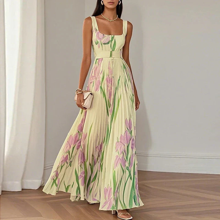 Maria™ | Floral A-Line Maxi Dress