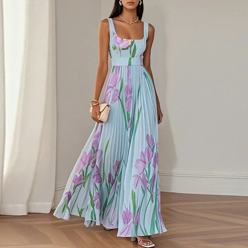 Maria™ | Floral A-Line Maxi Dress