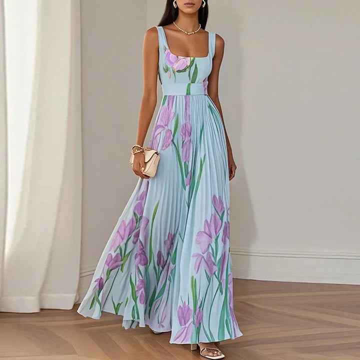 Maria™ | Floral A-Line Maxi Dress