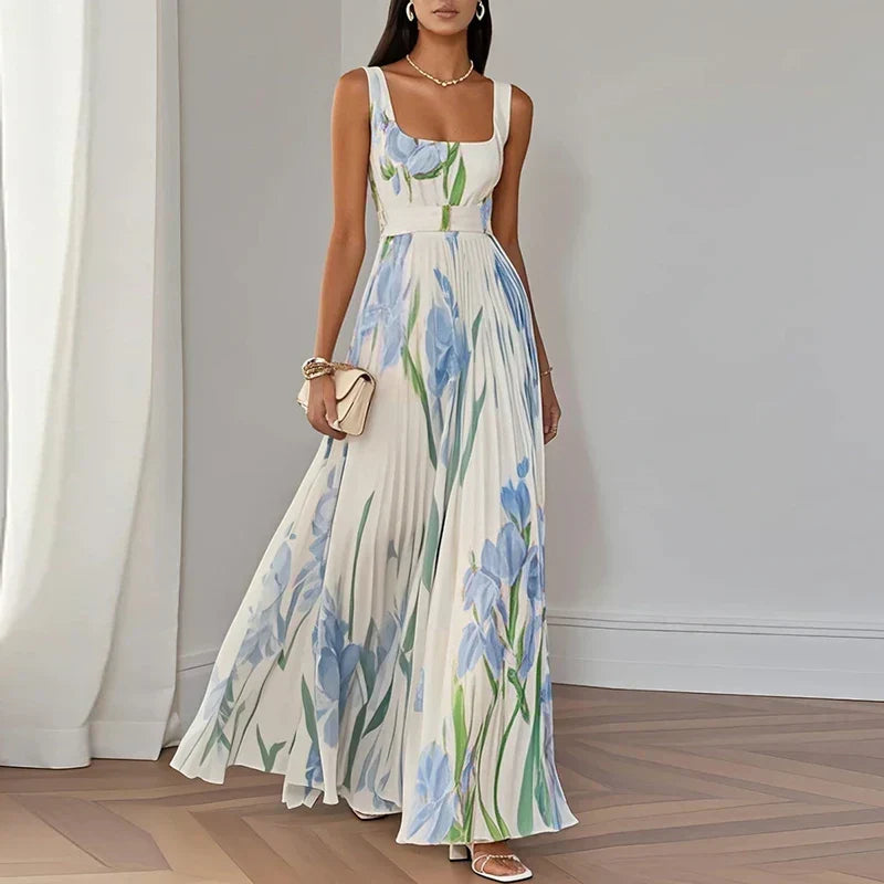 Maria™ | Floral A-Line Maxi Dress