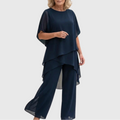 Linda | Draped Palazzo Pants Set