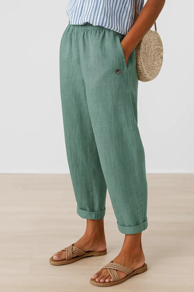 Angelina™ | Timeless Linen-Cotton Trousers