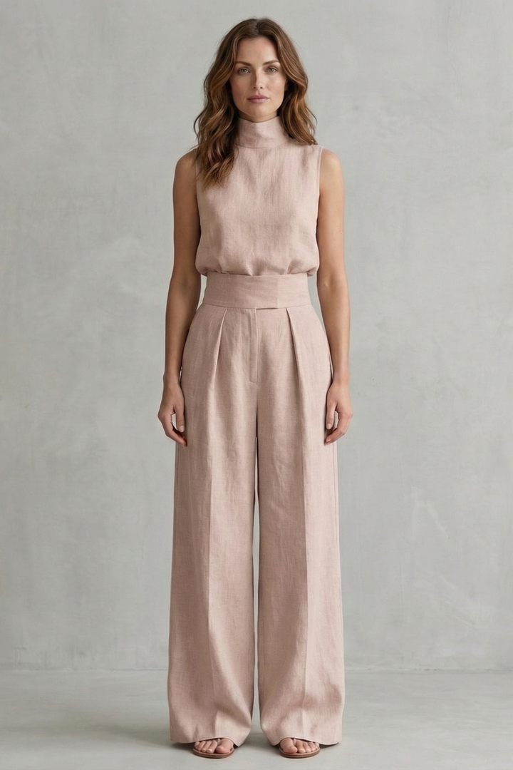 Merel – Minimalist elegance – Wide leg trouser set