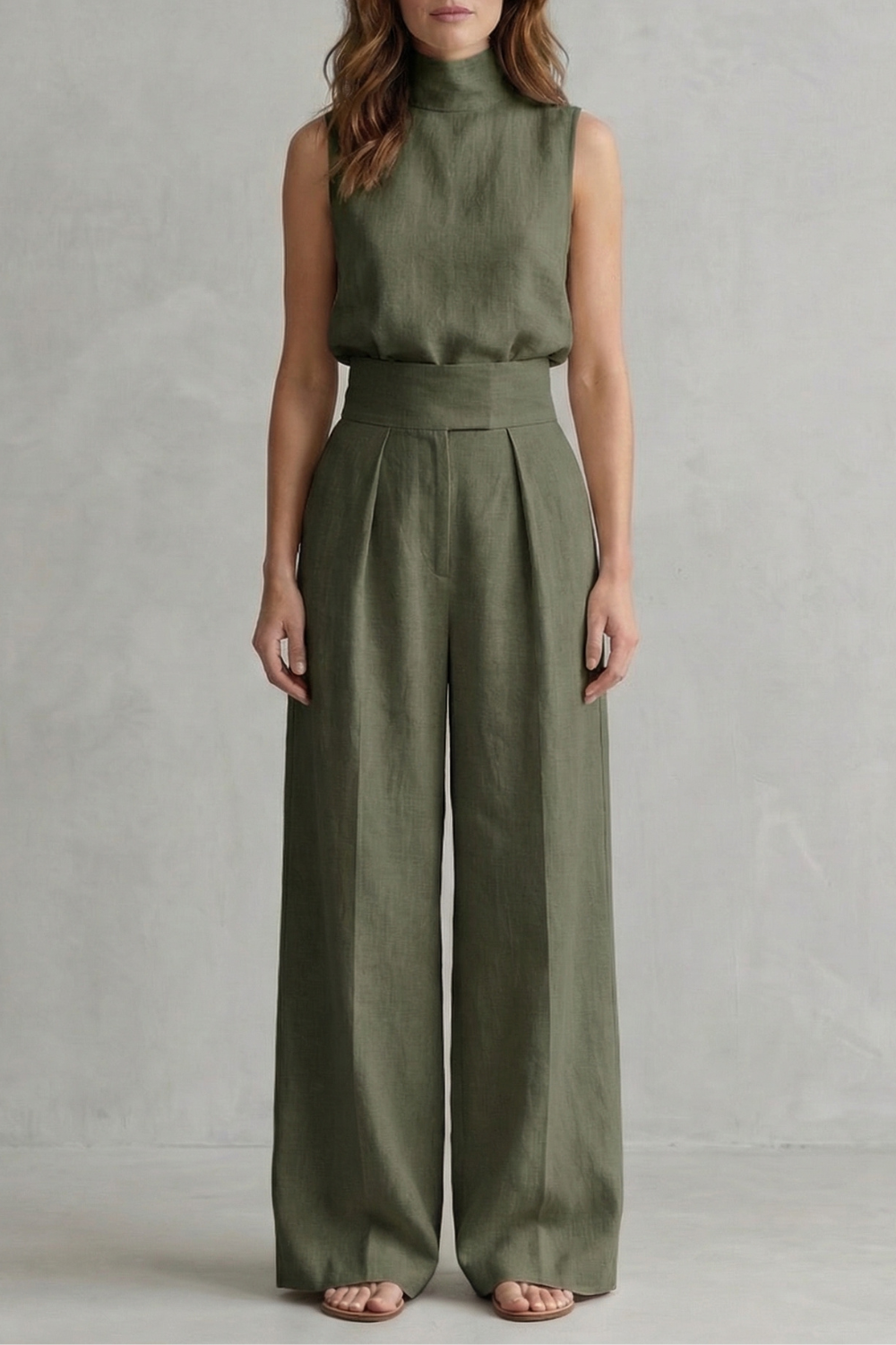Merel – Minimalist elegance – Wide leg trouser set
