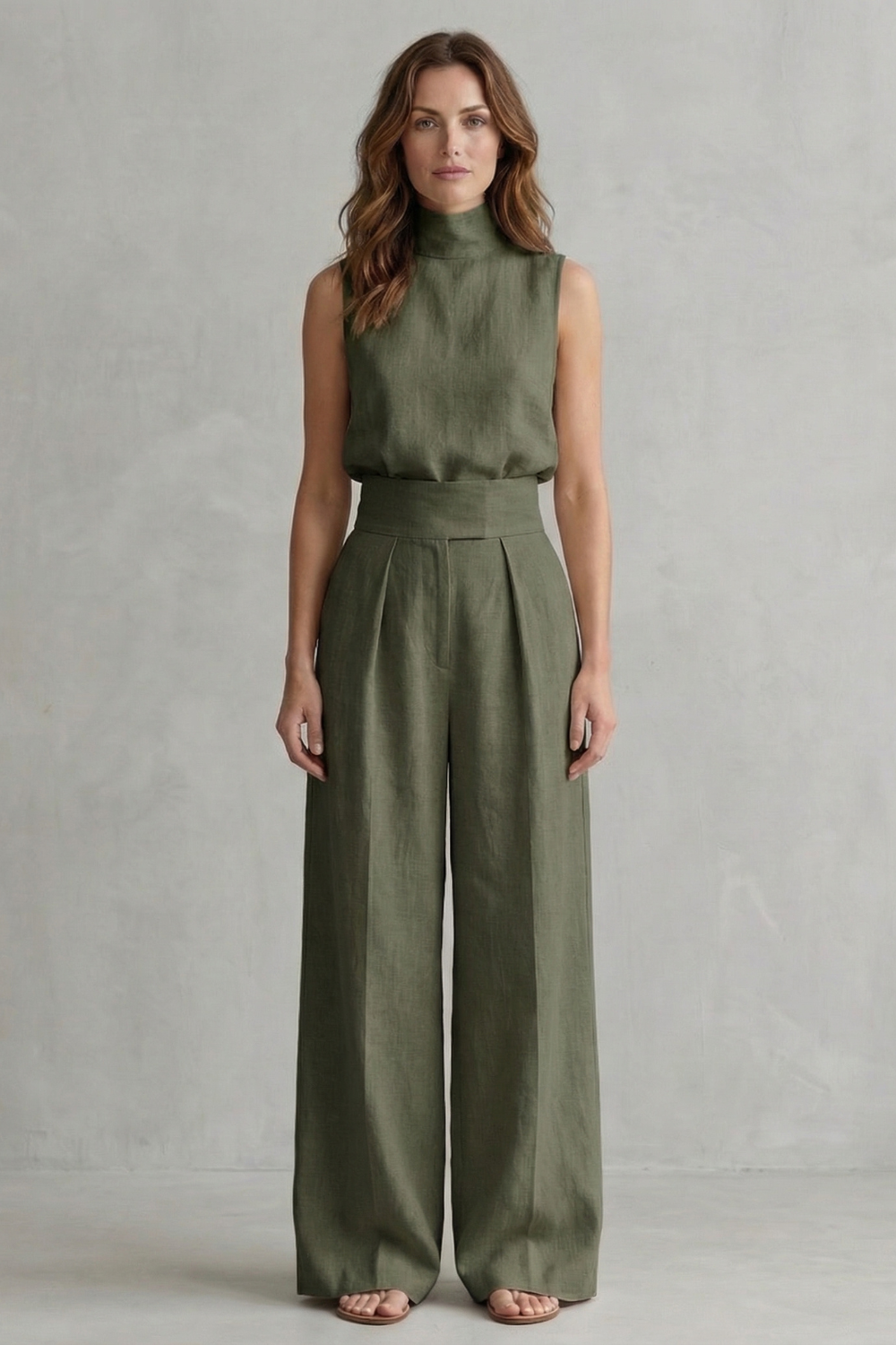Merel – Minimalist elegance – Wide leg trouser set