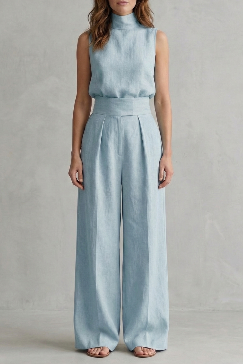 Merel – Minimalist elegance – Wide leg trouser set