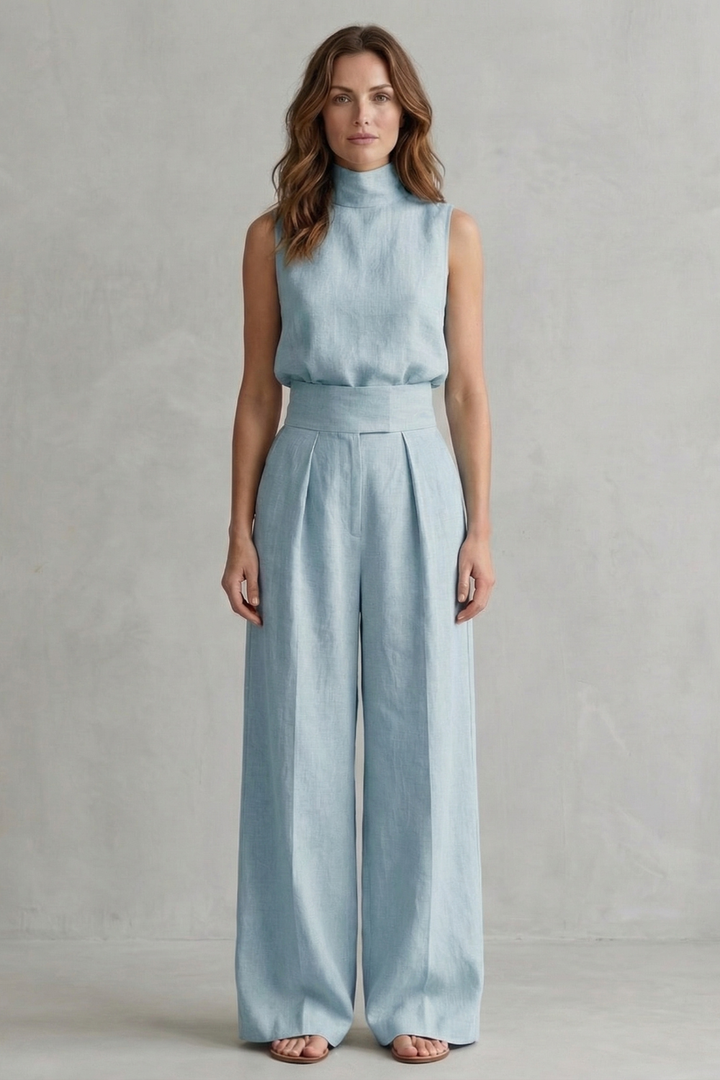 Merel – Minimalist elegance – Wide leg trouser set