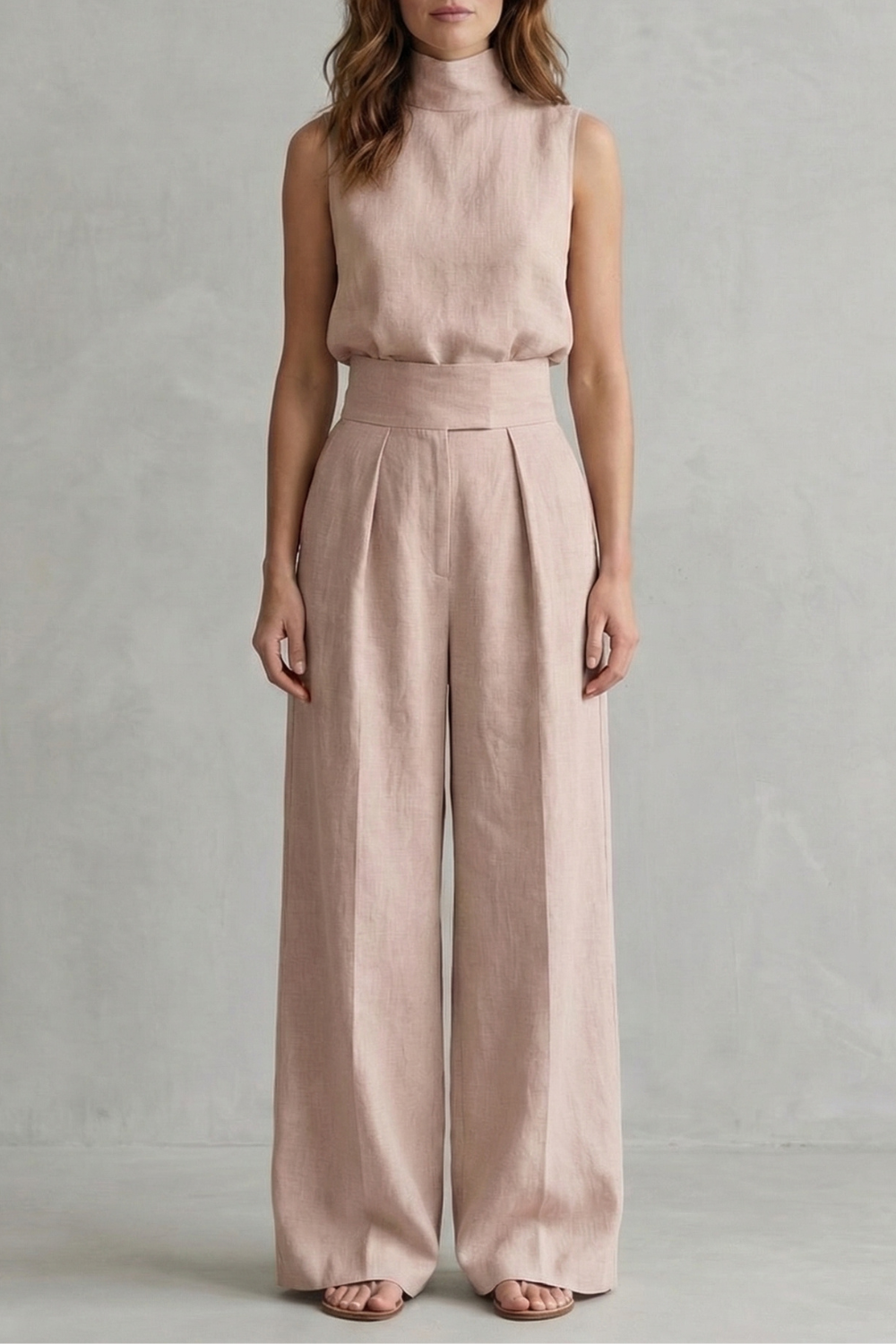 Merel – Minimalist elegance – Wide leg trouser set