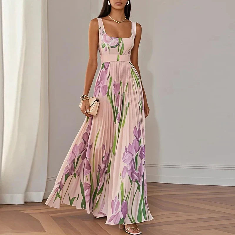 Maria™ | Floral A-Line Maxi Dress