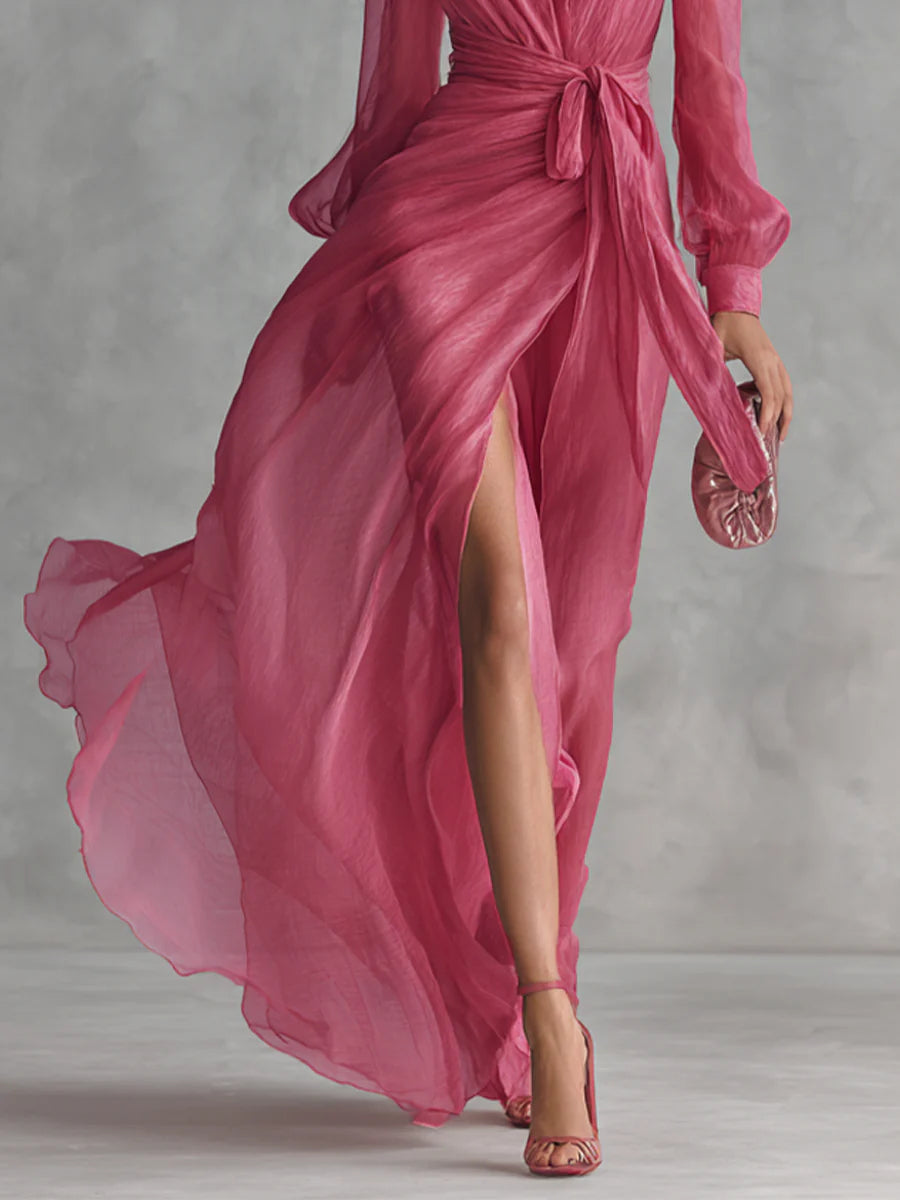 Ella™ | Breezy V-neck Maxi Dress