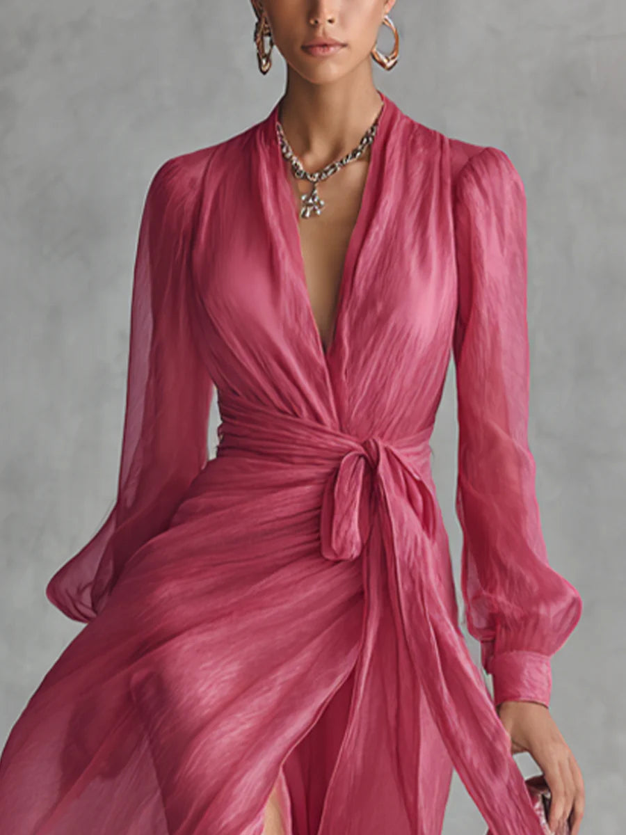 Ella™ | Breezy V-neck Maxi Dress