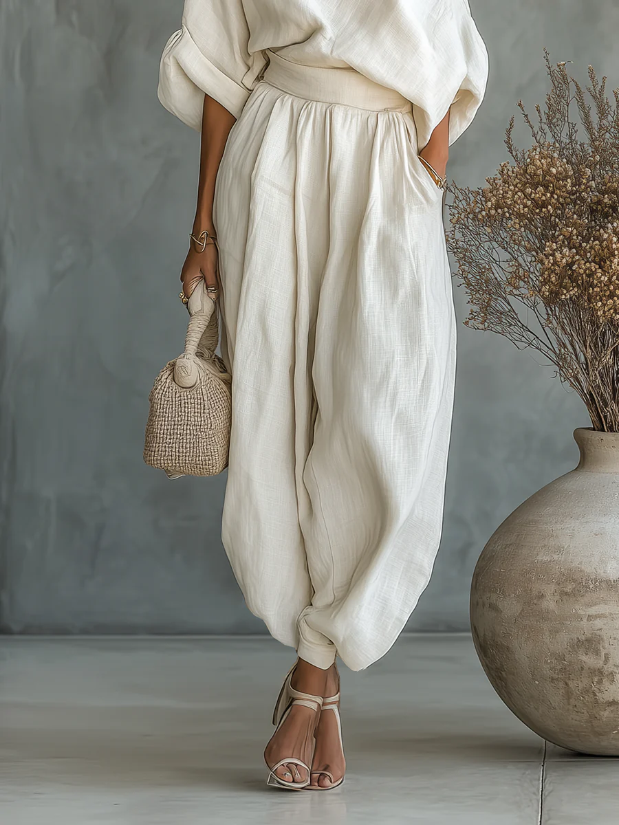 Camila | Off-Shoulder Linen Set