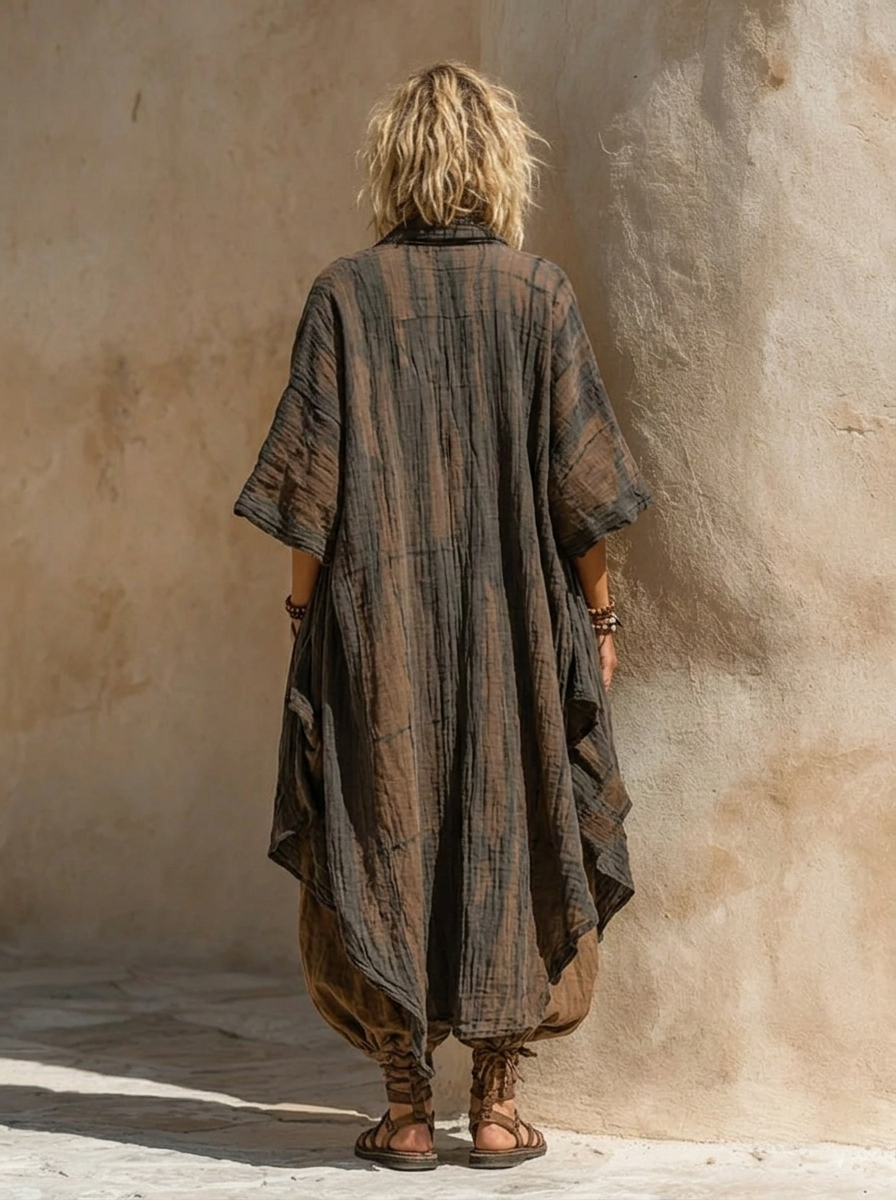 Maya | Bohemian Three-Piece Set Cotton-Linen Blend