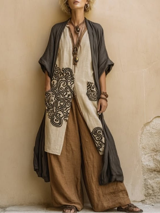 Harper | Cotton-Linen Blend Three-Piece Set