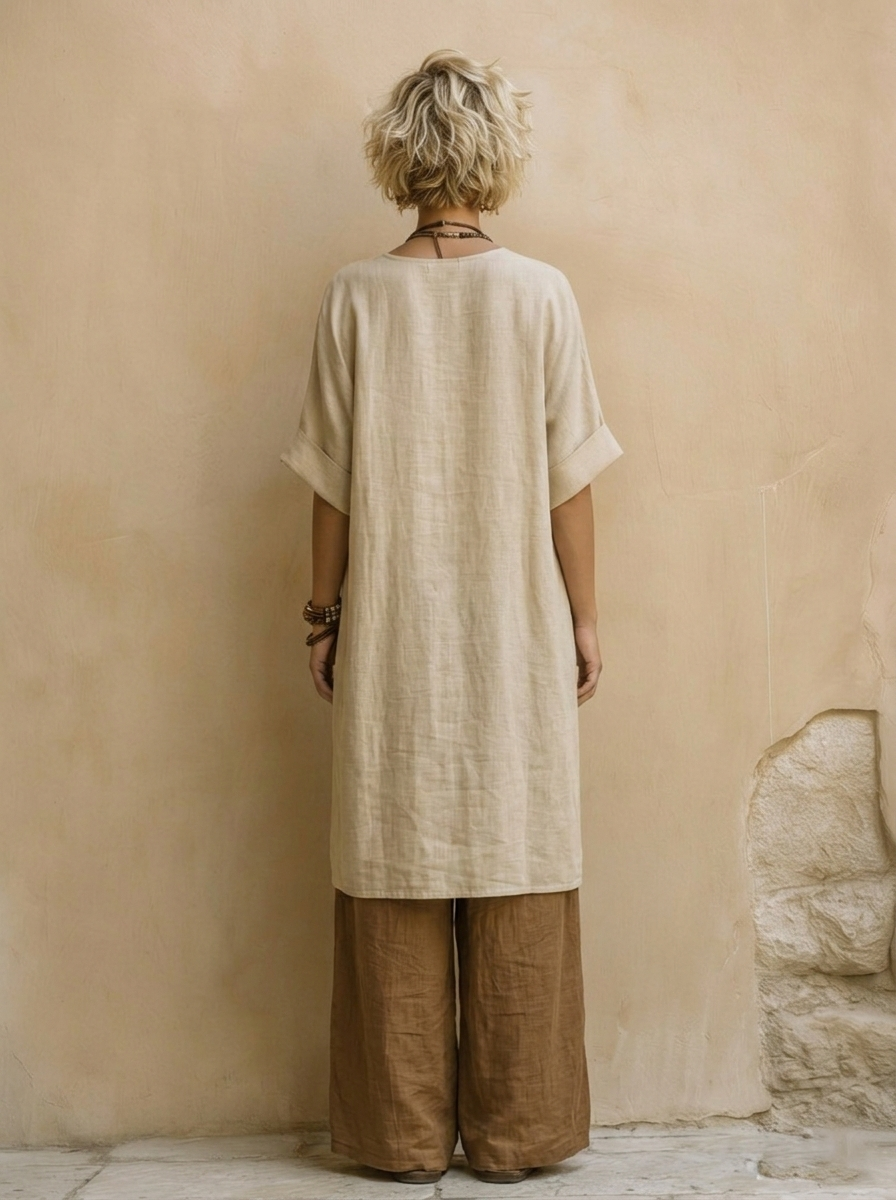 Harper | Cotton-Linen Blend Three-Piece Set