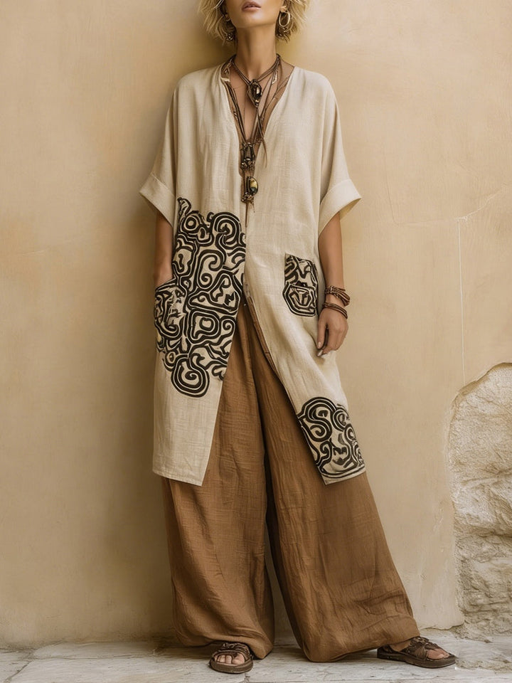 Harper | Cotton-Linen Blend Three-Piece Set
