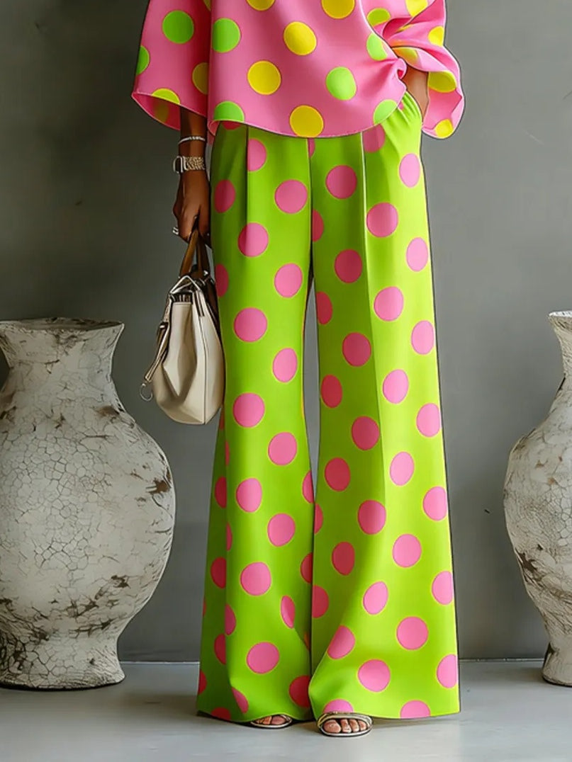 Camila | Off-Shoulder Top & Wide-Leg Satin Set