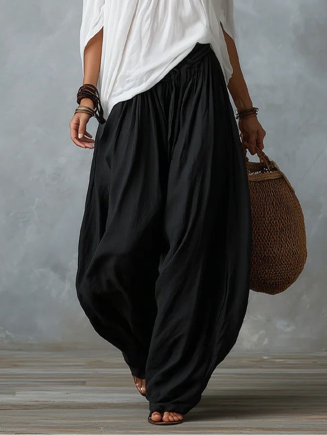 Aaliyah | Off-Shoulder Top &amp; Lantern Pants Set, Rayon Blend